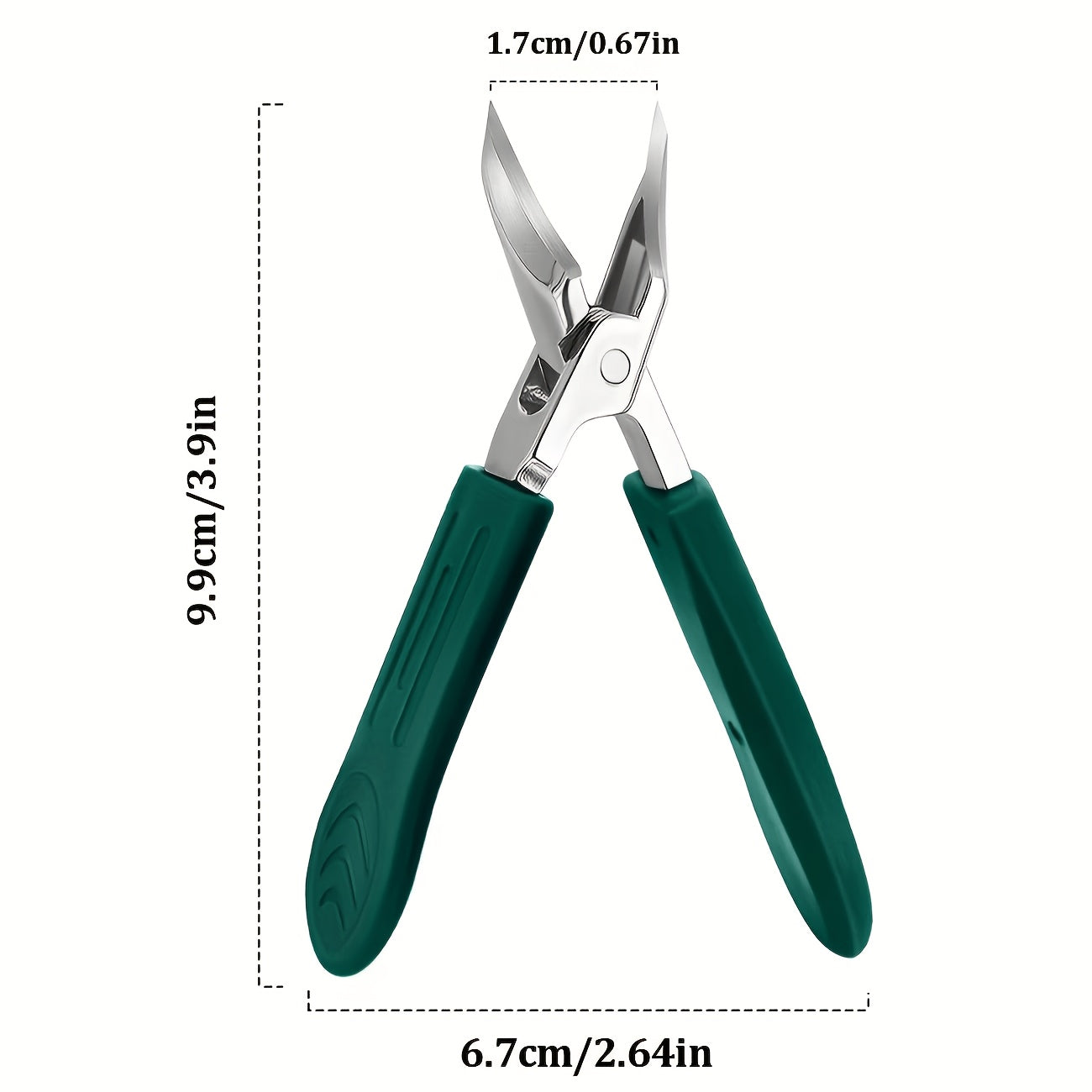Cortadores de Unhas de Alta Precisão para Unhas Grossas – Aço Inoxidável Resistente, Cabo Macio e Lâmina Angulada de 25° – Ideal para Idosos