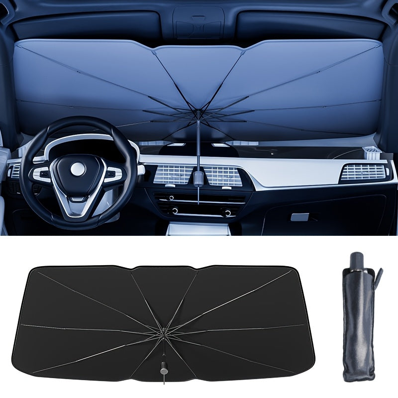 Protetor de Para-brisas Universal para Carro, SUV e Camião – Guarda-sol Dobrável e Fácil de Instalar, Resistente ao Calor – Essencial para o Verão