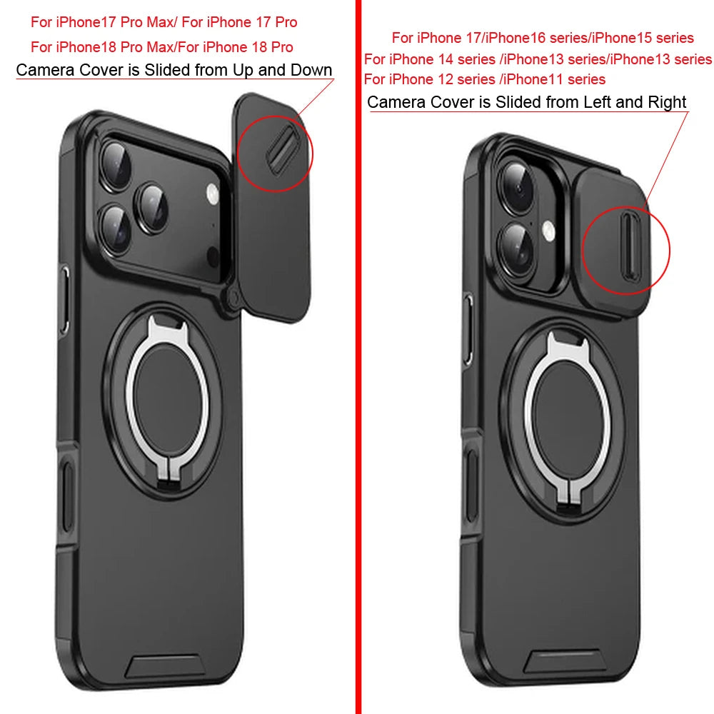 Shockproof Armor iPhone Case With Kickstand Holder