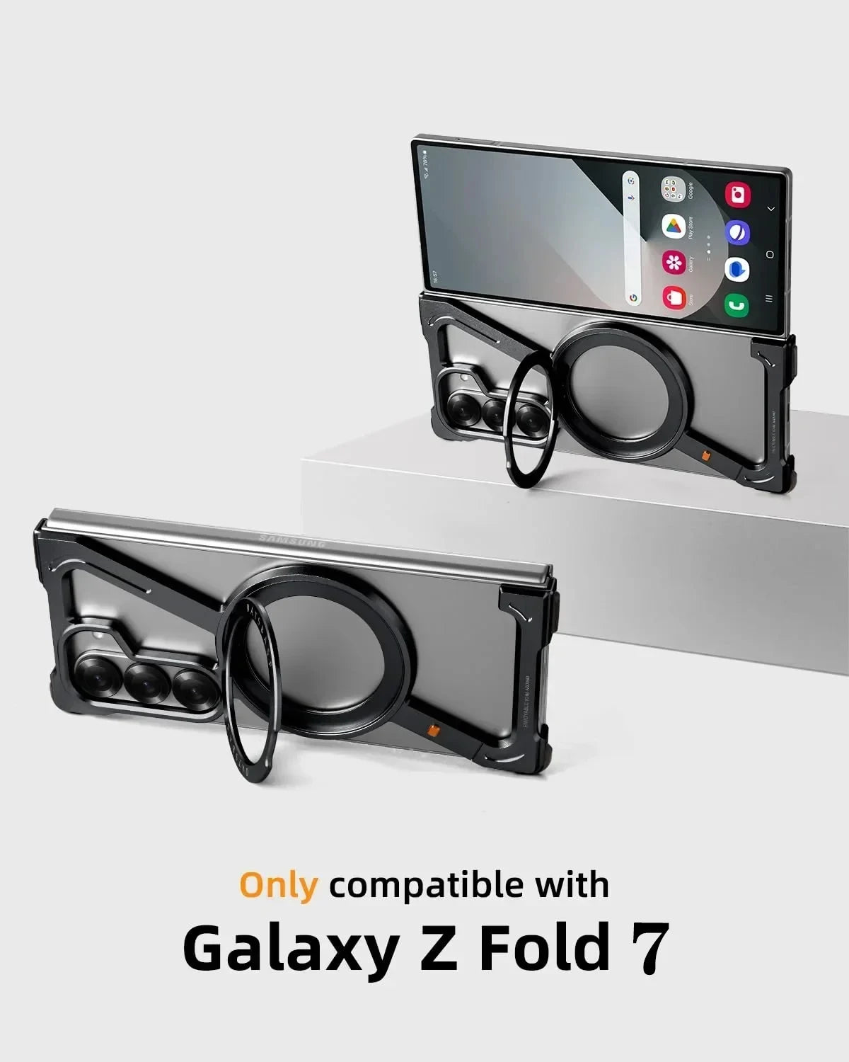 MagSafe Metal Ring Stand Case For Galaxy Z Fold