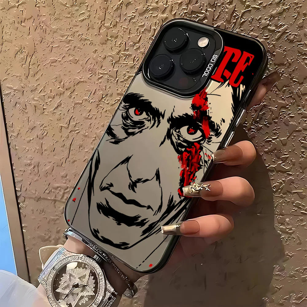 Anime Pattern Matte Phone Case For iPhone – Anti-Fall