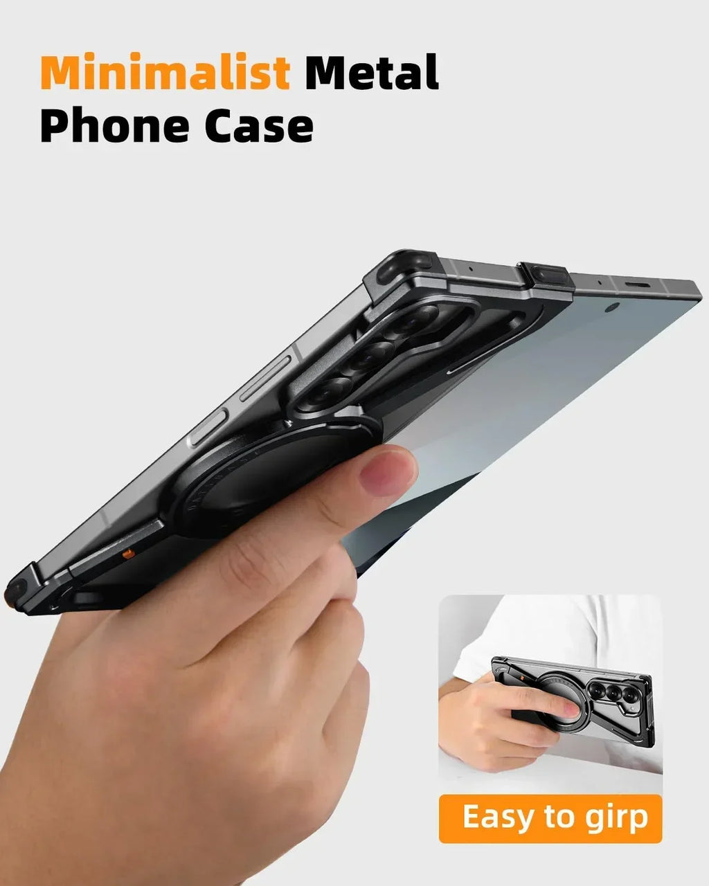 MagSafe Metal Ring Stand Case For Galaxy Z Fold
