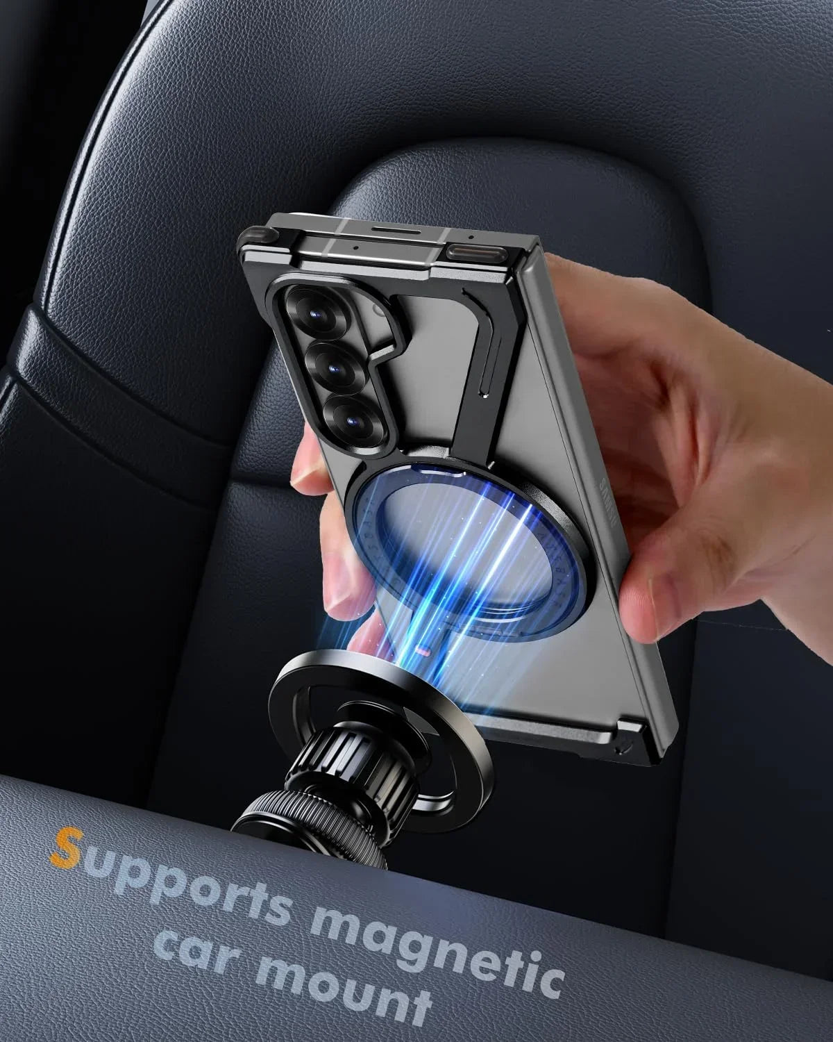 MagSafe Metal Ring Stand Case For Galaxy Z Fold